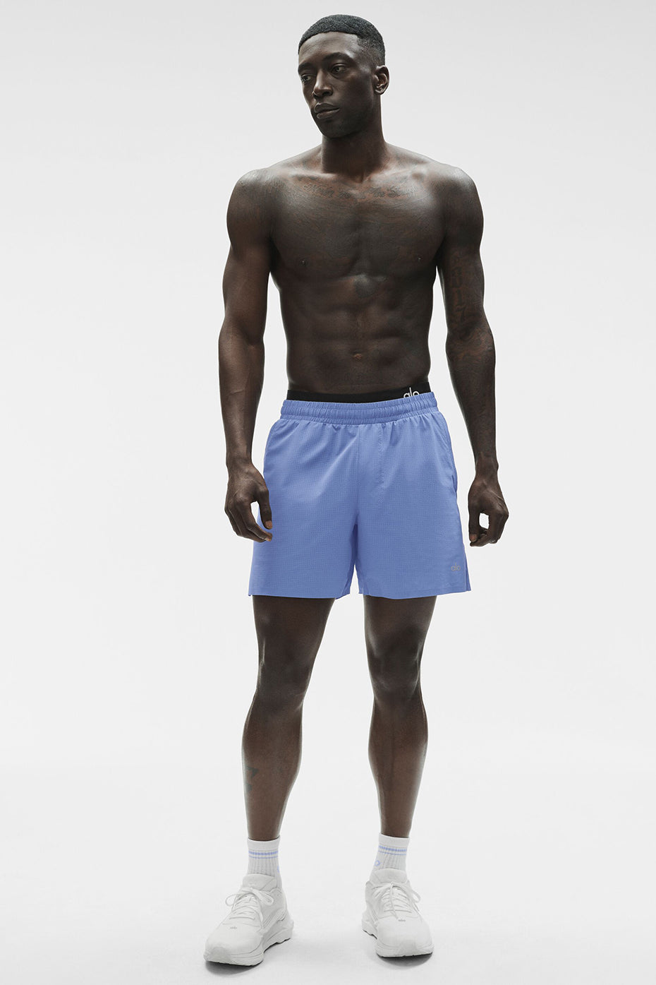 5" Traction Running Short - Provence Blue