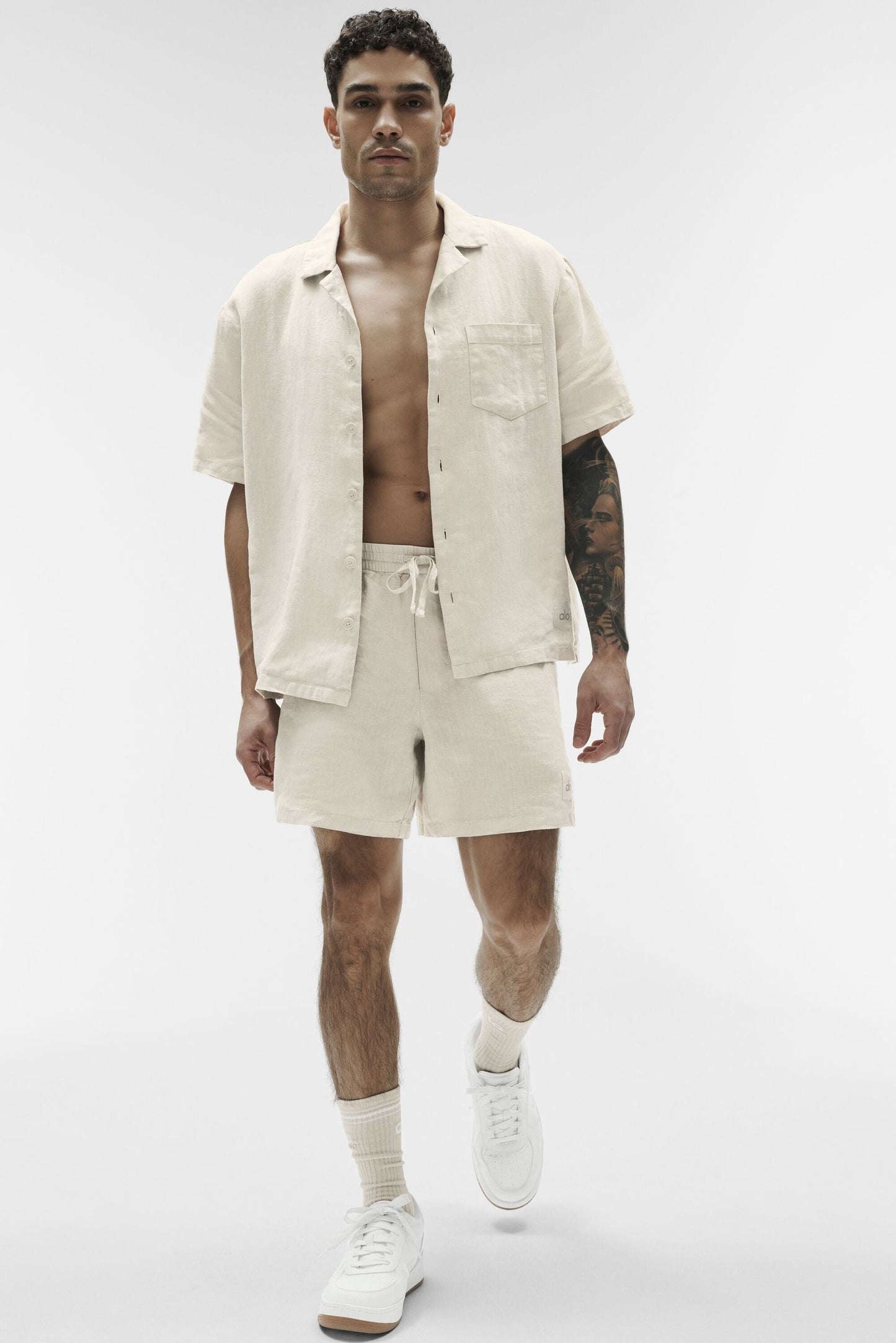 7" Linen Days Short - Bone