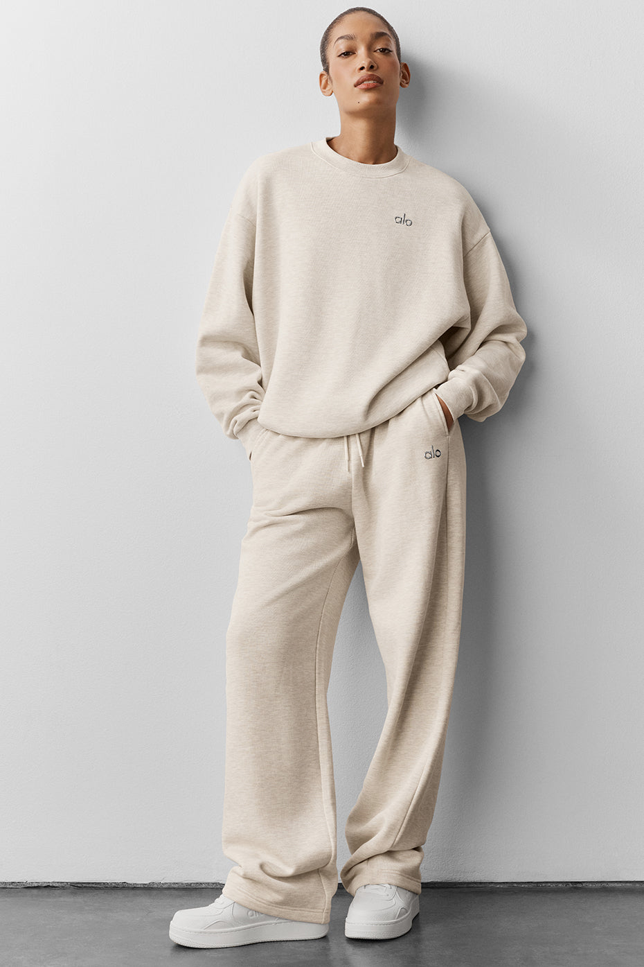 Accolade Crew Neck Pullover - Oatmeal Heather