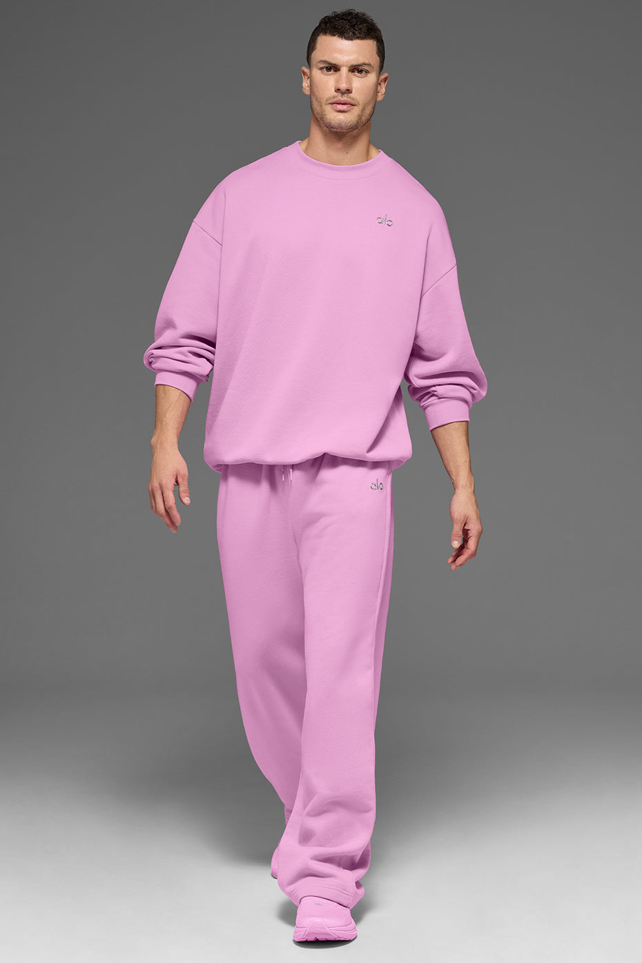 Accolade Crew Neck Pullover - Candy Heart Pink