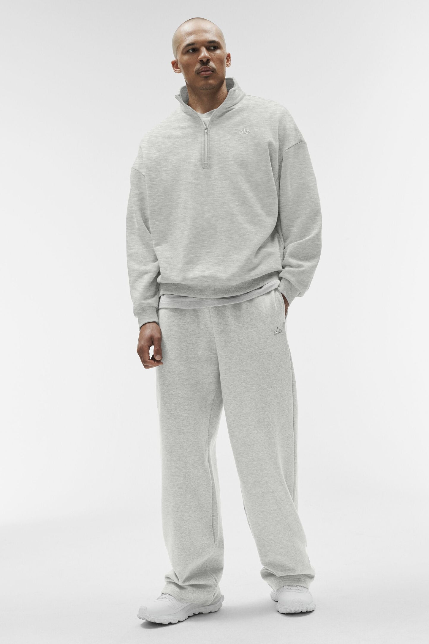 Accolade Straight Leg Sweatpant - White Heather