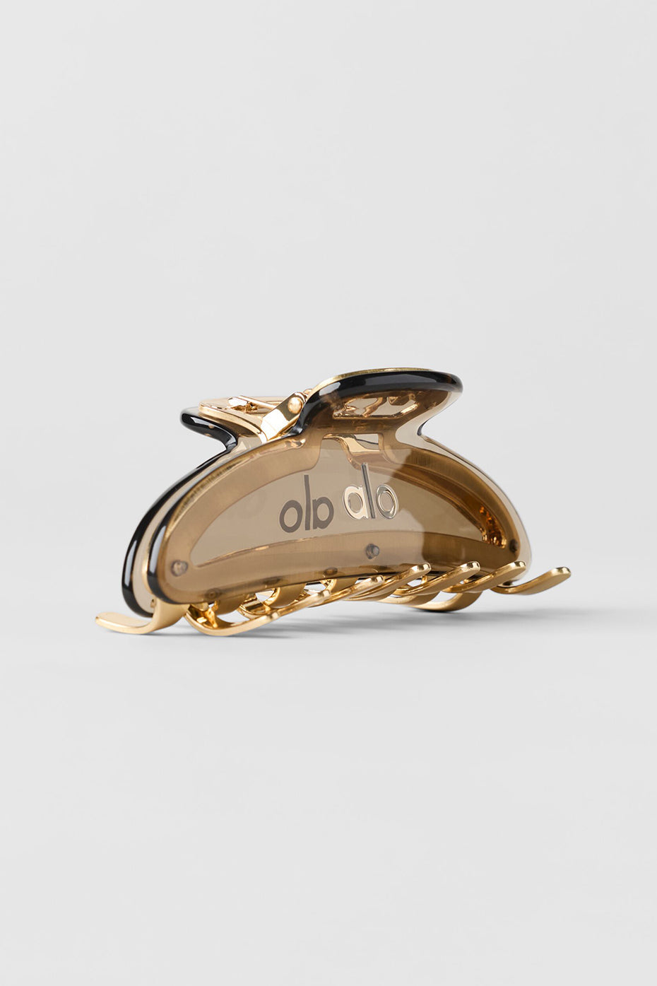 Acrylic Illusion Claw Clip - Gravel/Brushed Gold