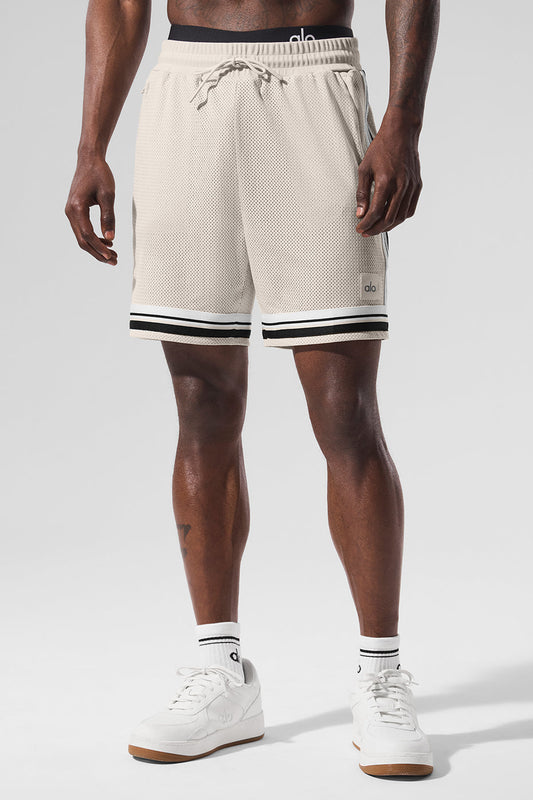 7" Key Mesh Basketball Short - Bone