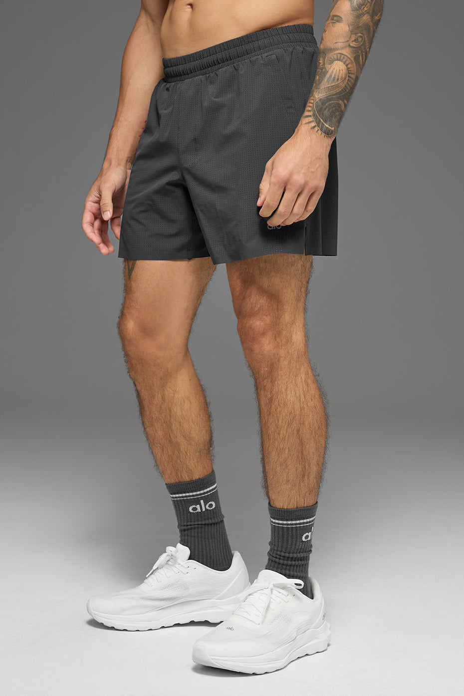 5" Traction Running Short - Anthracite