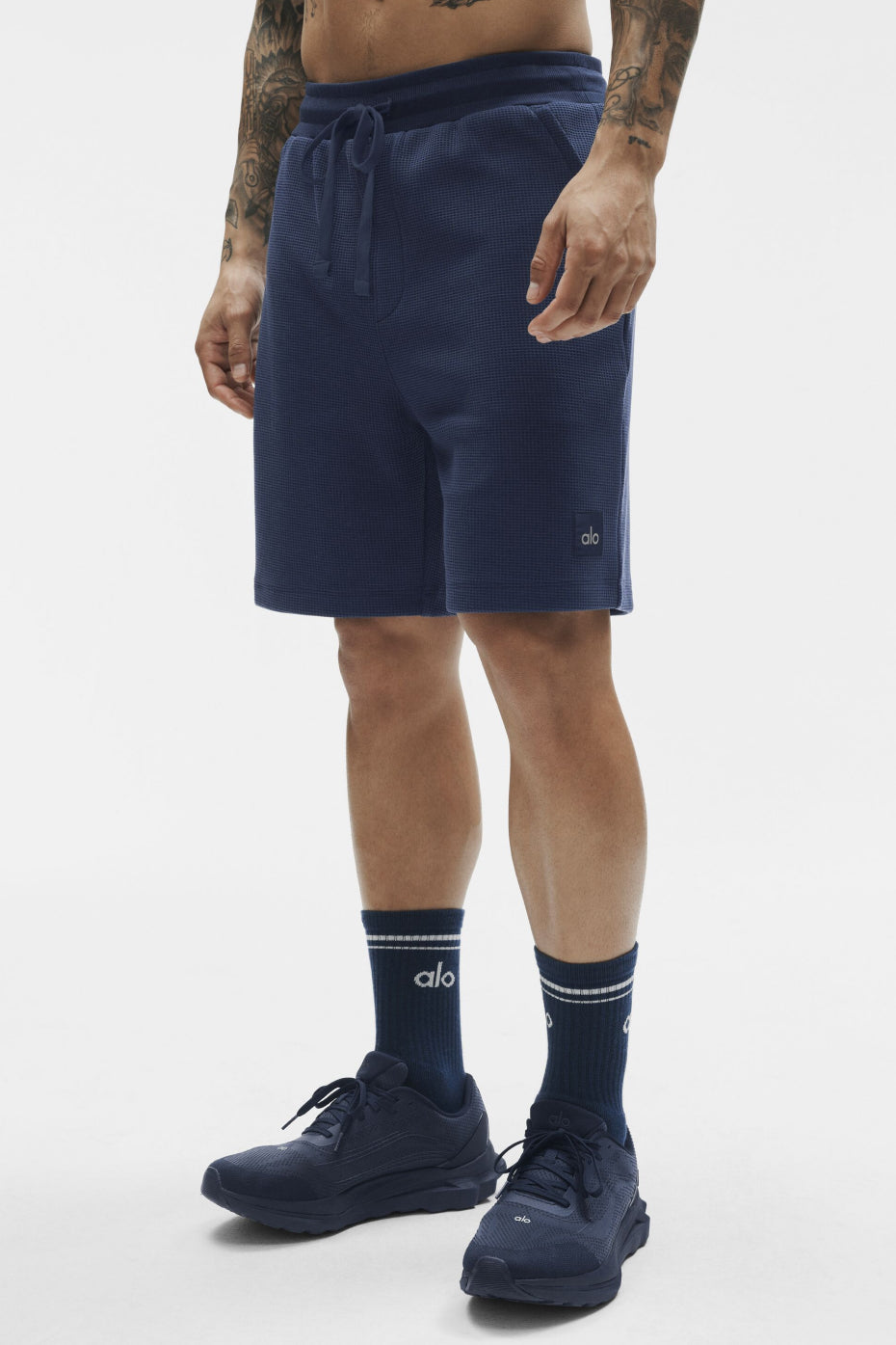 7" Waffle Lounge Short - Navy