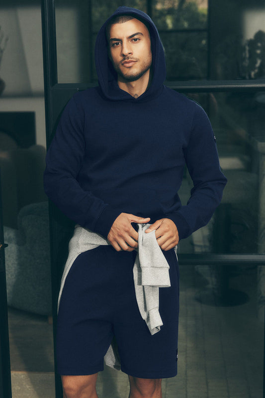 7" Waffle Lounge Short - Navy