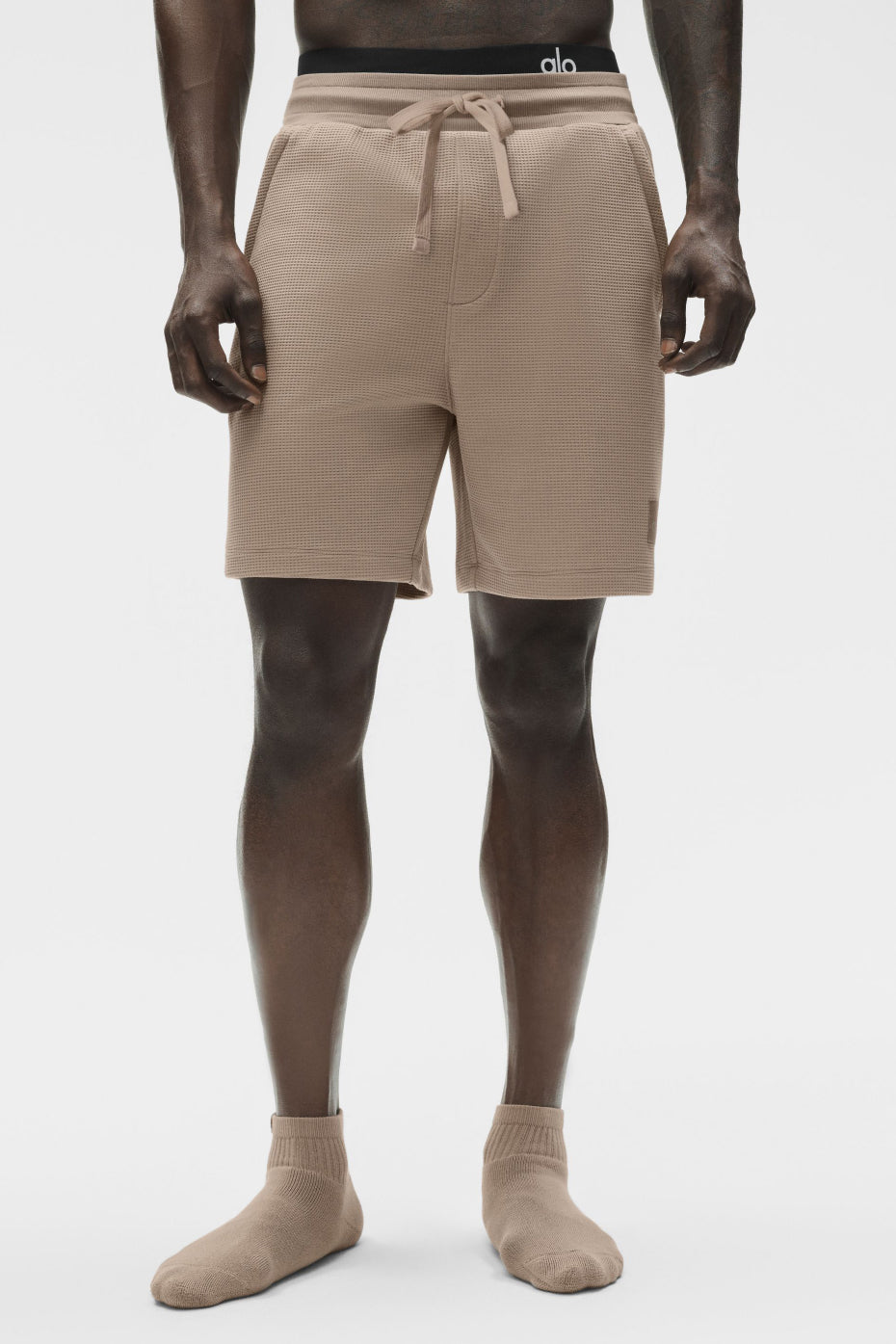 7" Waffle Lounge Short - Gravel