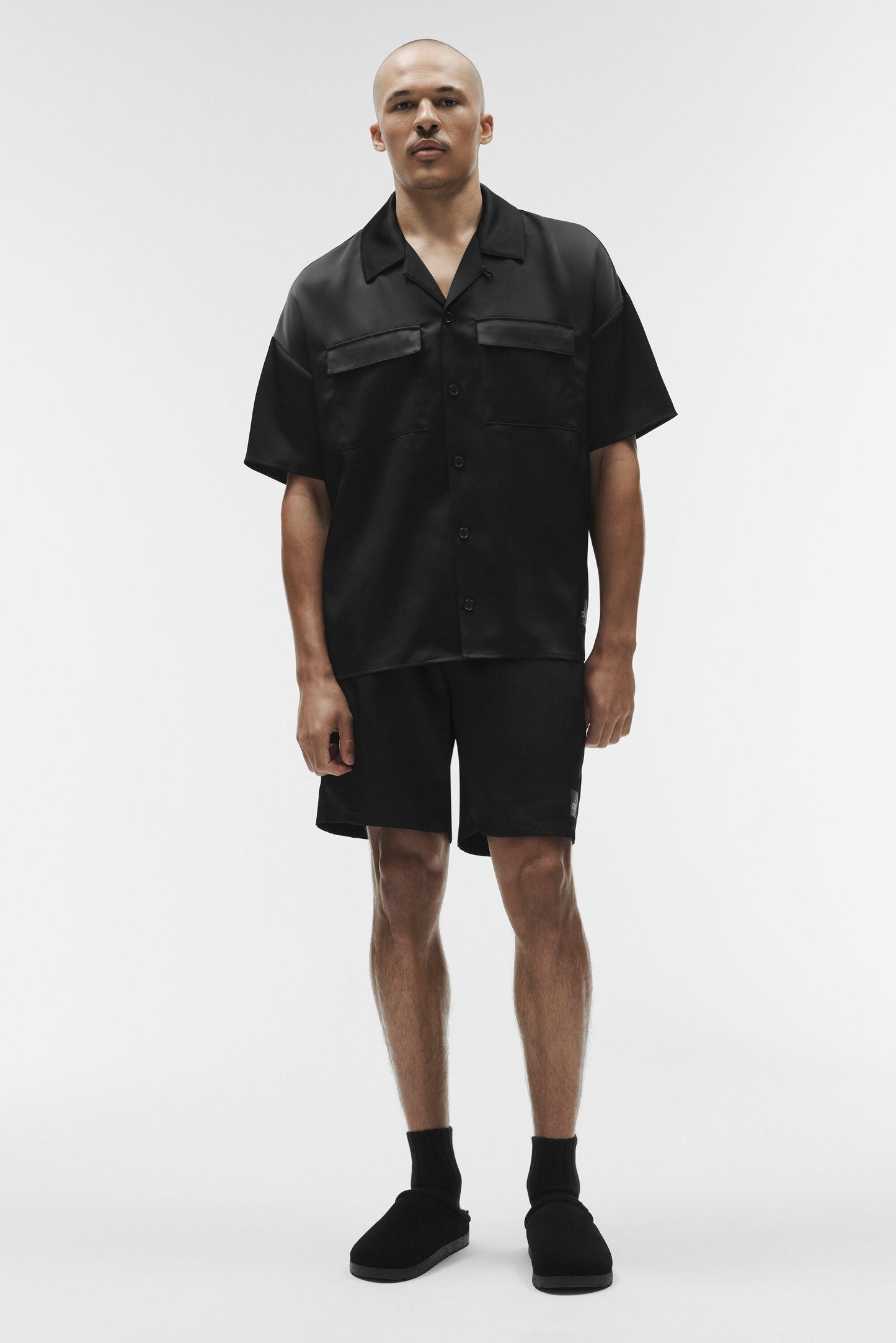 7" Satin Horizon Short - Black