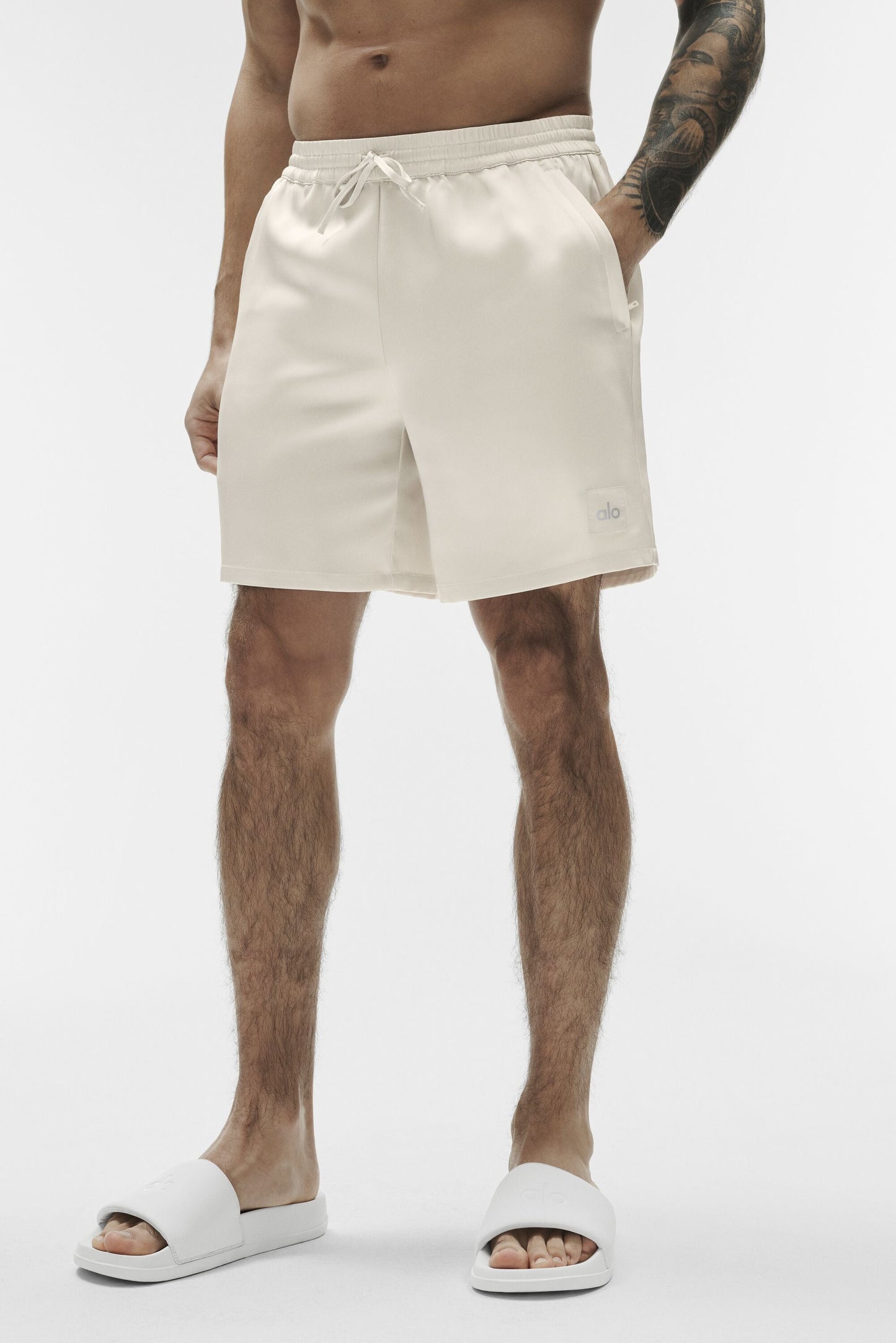 7" Satin Horizon Short - Bone