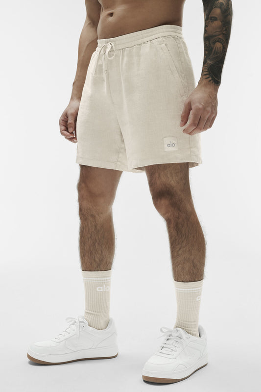 7" Linen Days Short - Bone