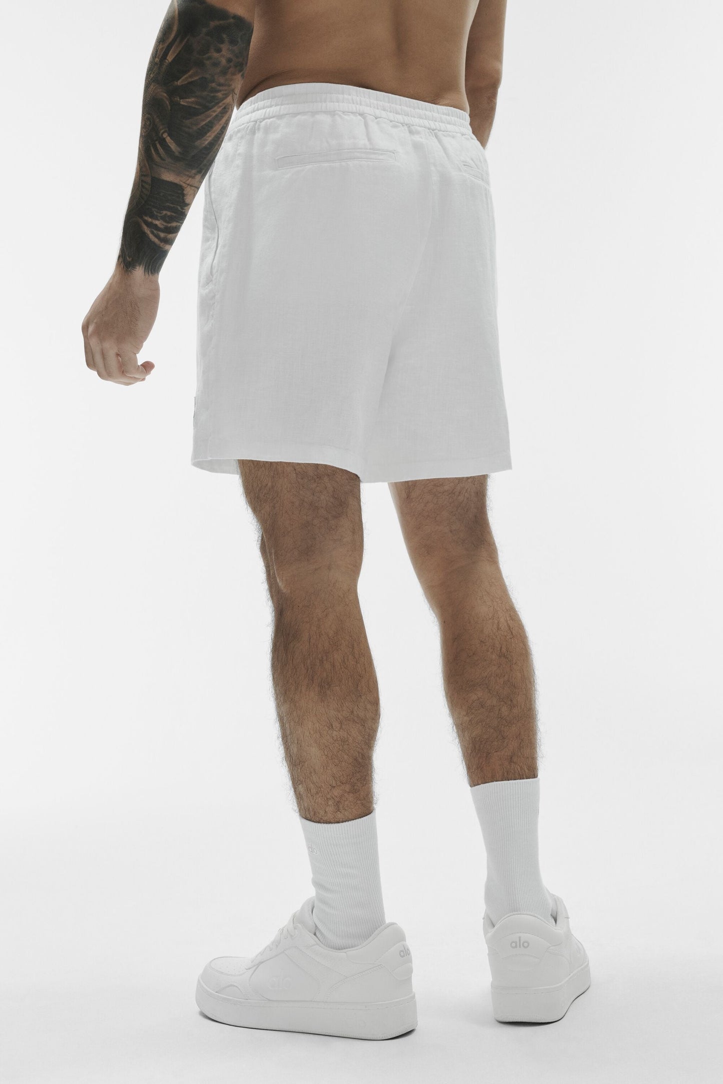 7" Linen Days Short - White