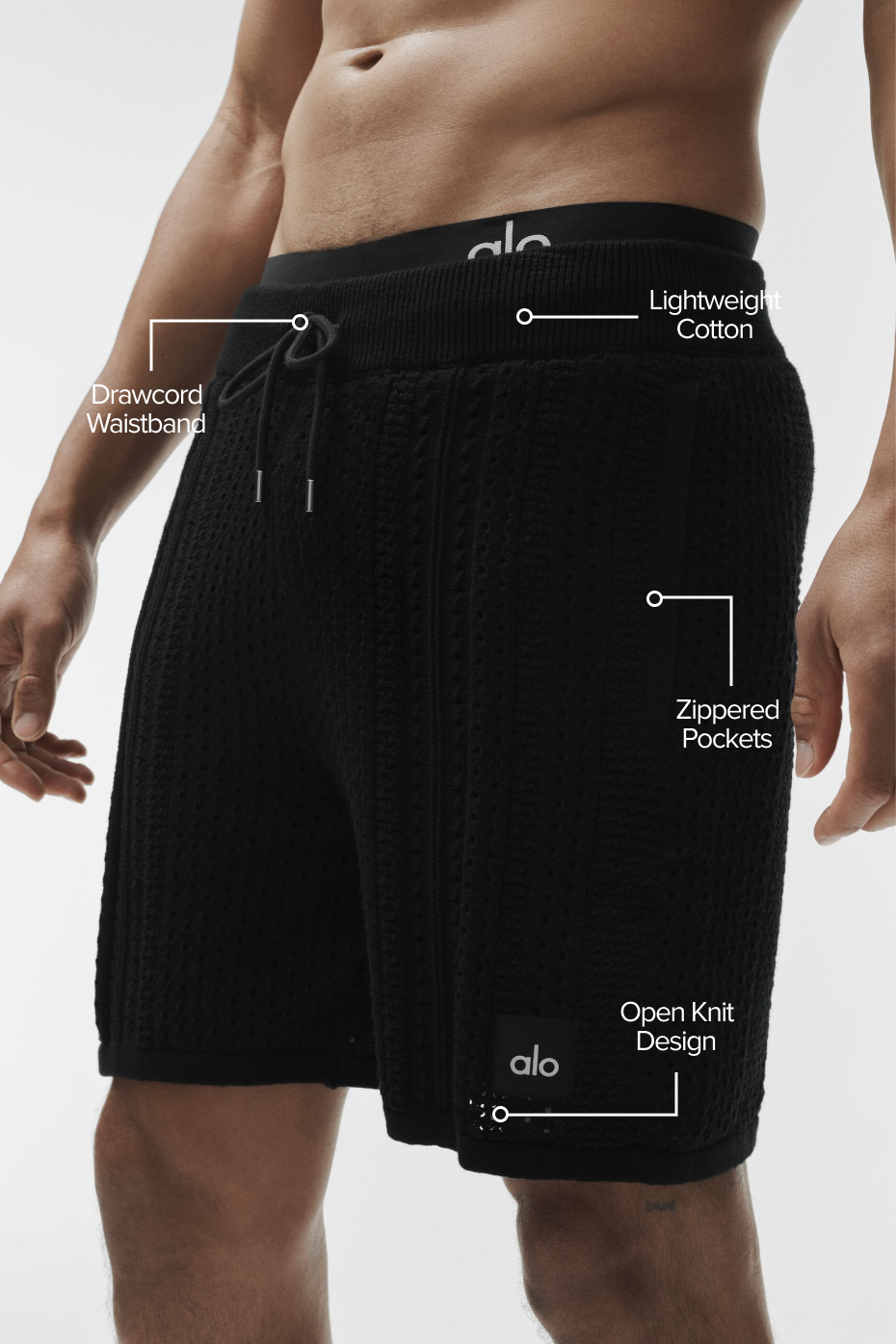 7" Coastline Knit Short - Black