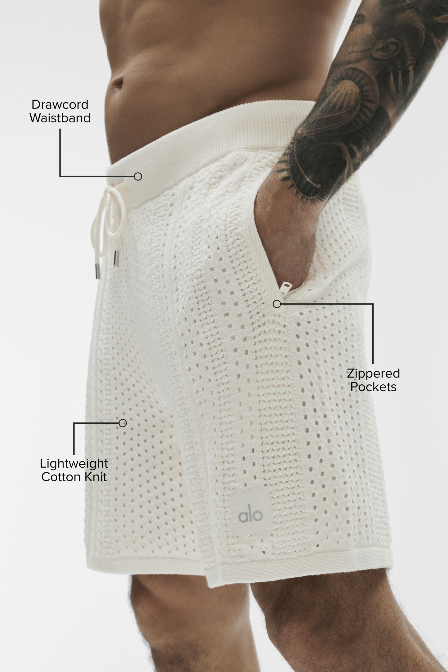 7" Coastline Knit Short - Ivory