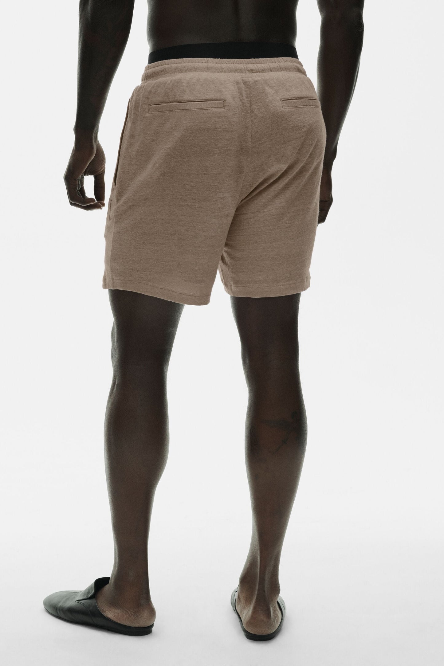 7" Linen Jersey Coastal Short - Gravel