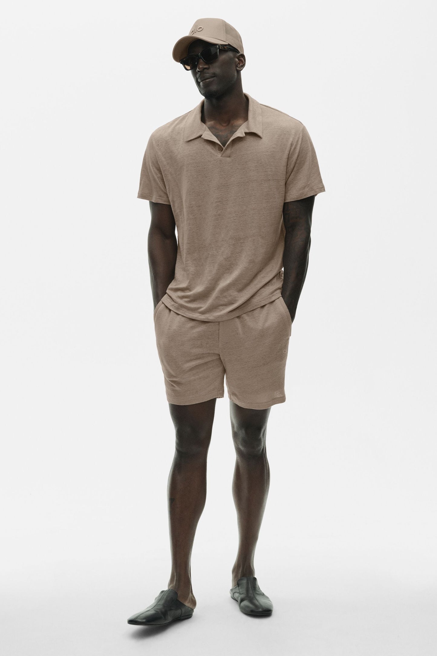 7" Linen Jersey Coastal Short - Gravel