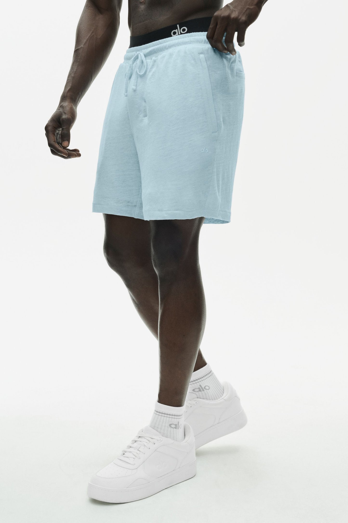 7" Linen Jersey Coastal Short - Seaside Blue