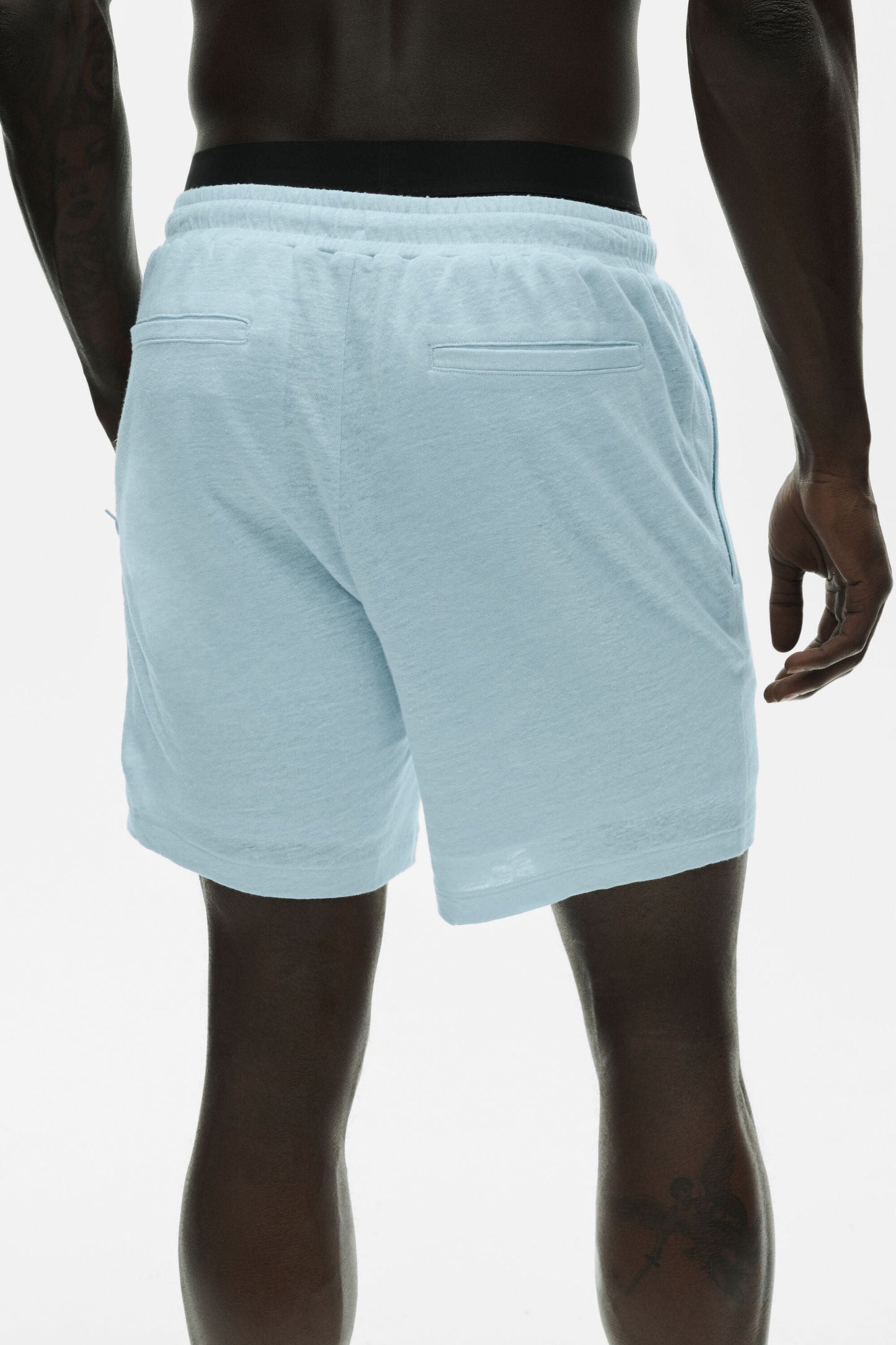 7" Linen Jersey Coastal Short - Seaside Blue