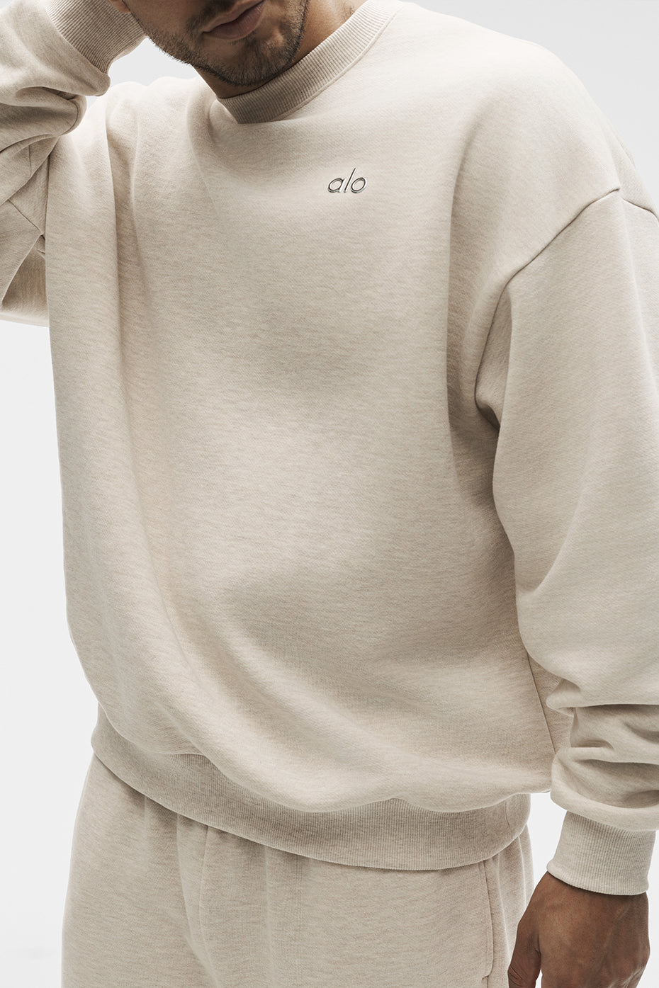 Accolade Crew Neck Pullover - Oatmeal Heather