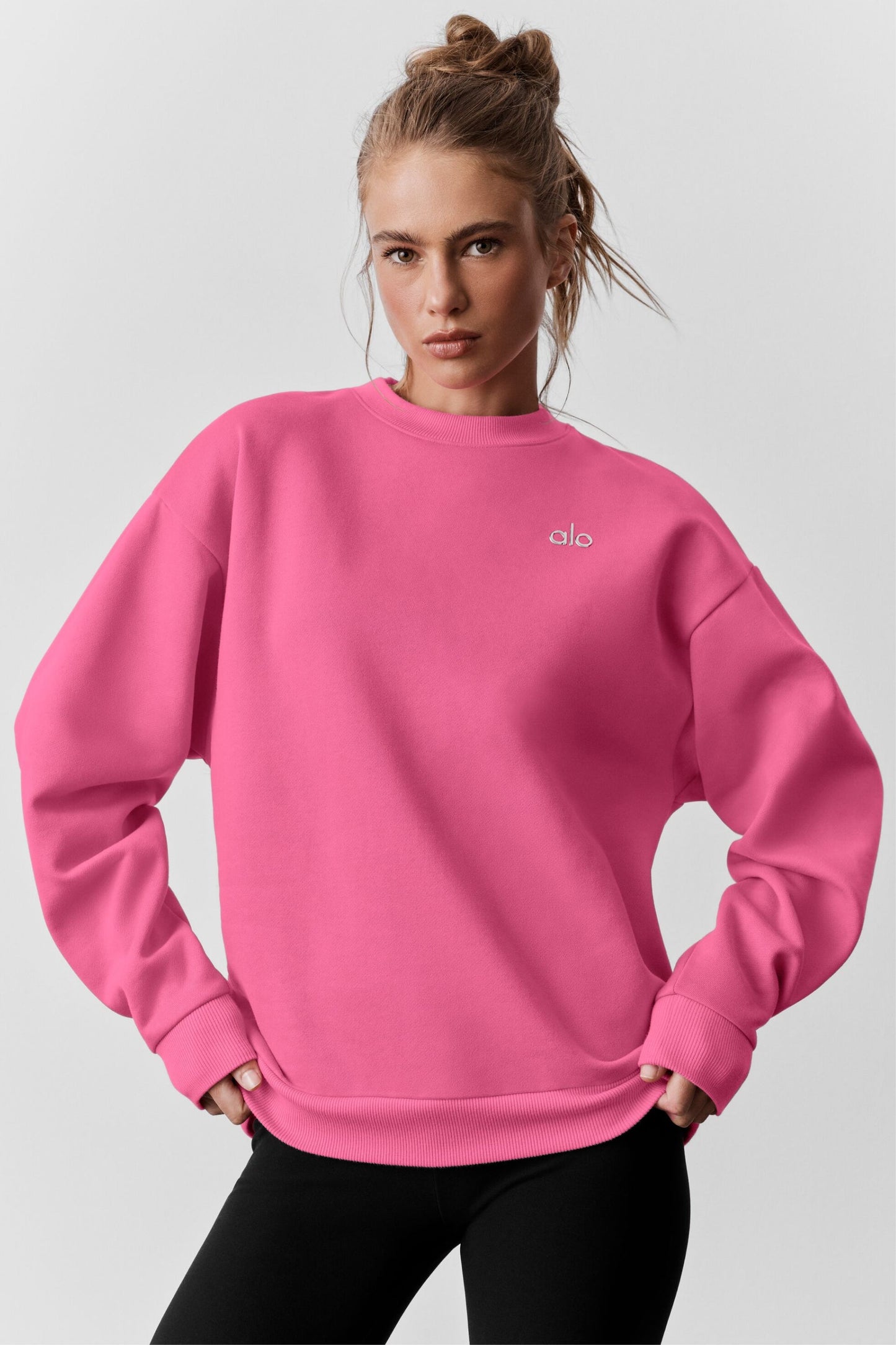 Accolade Crew Neck Pullover - Paradise Pink