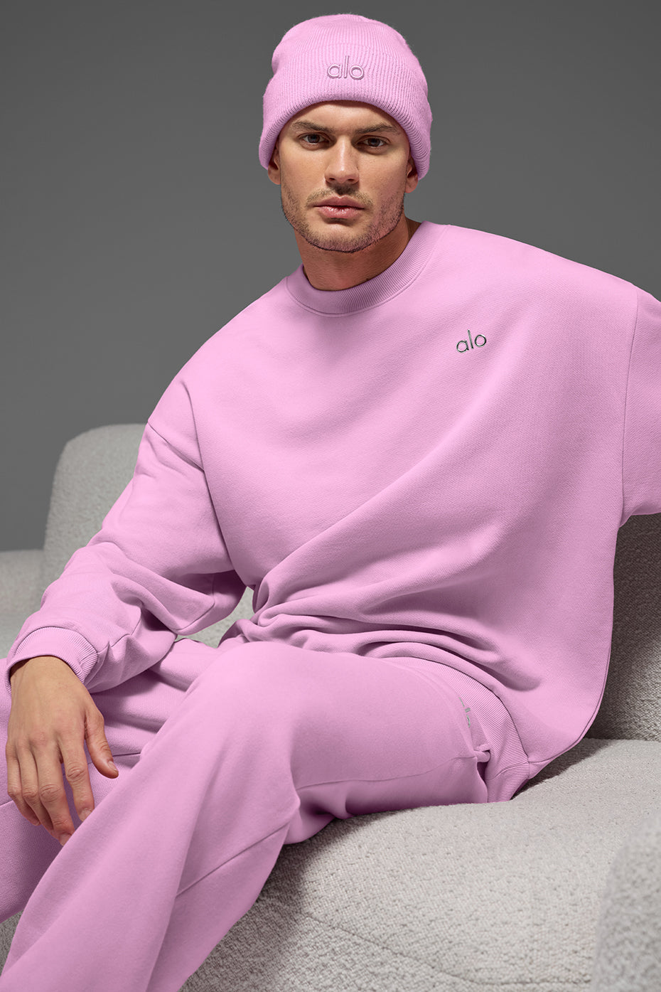 Accolade Crew Neck Pullover - Candy Heart Pink