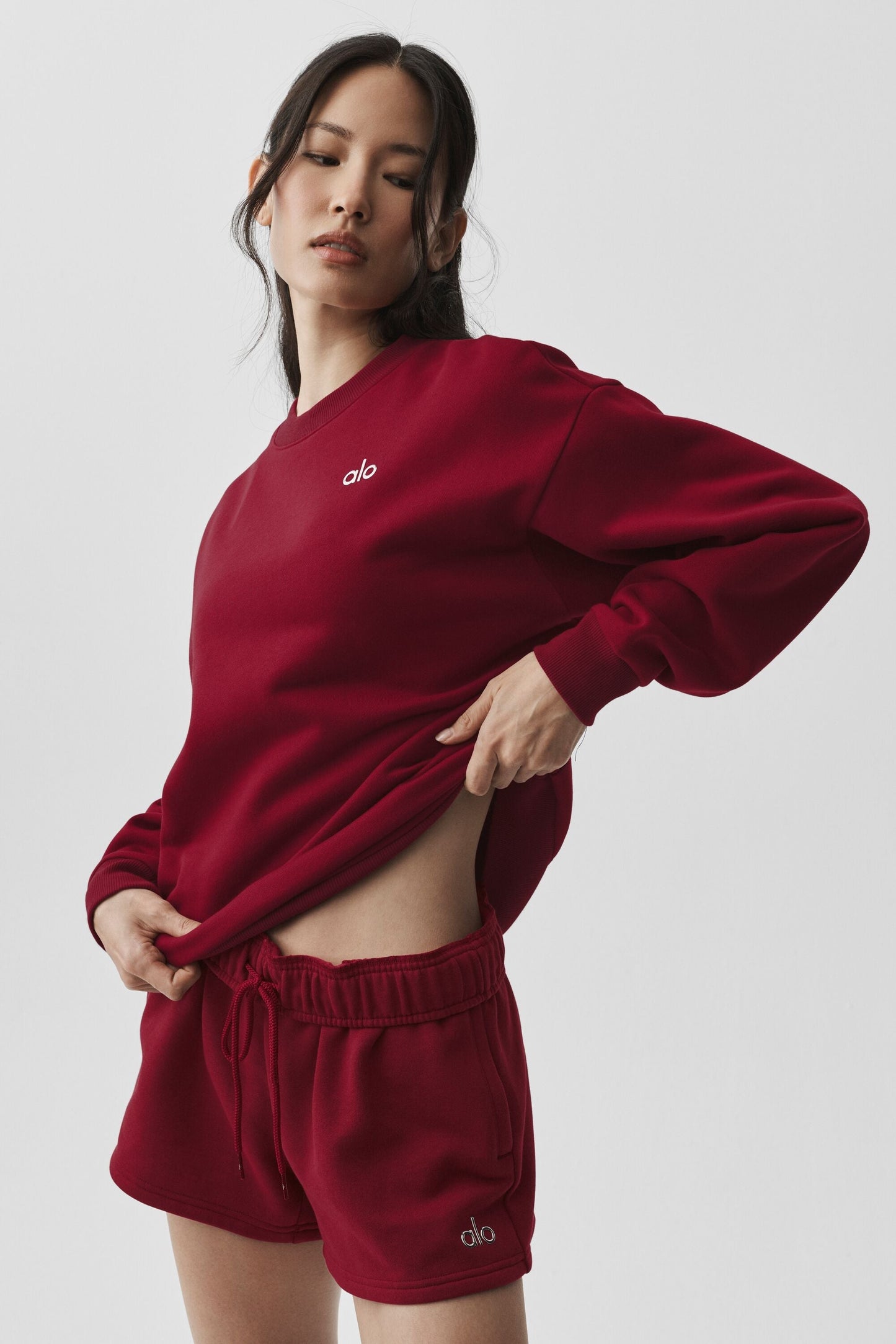 Accolade Crew Neck Pullover - Summer Romance Red