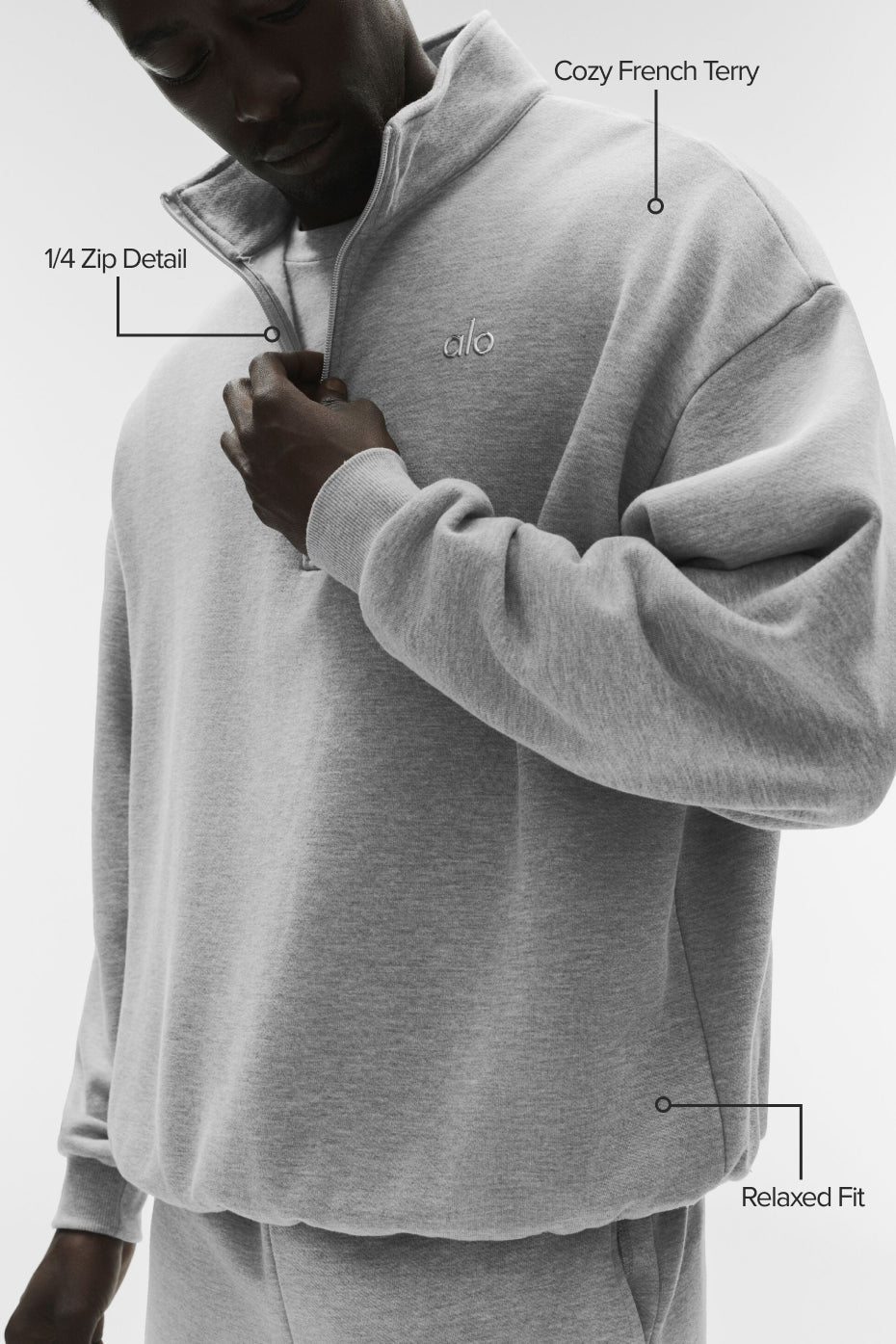 Accolade 1/4 Zip Pullover - Athletic Heather Grey