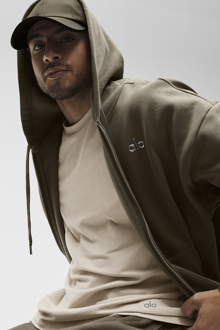 Accolade Full Zip Hoodie - Olive Tree