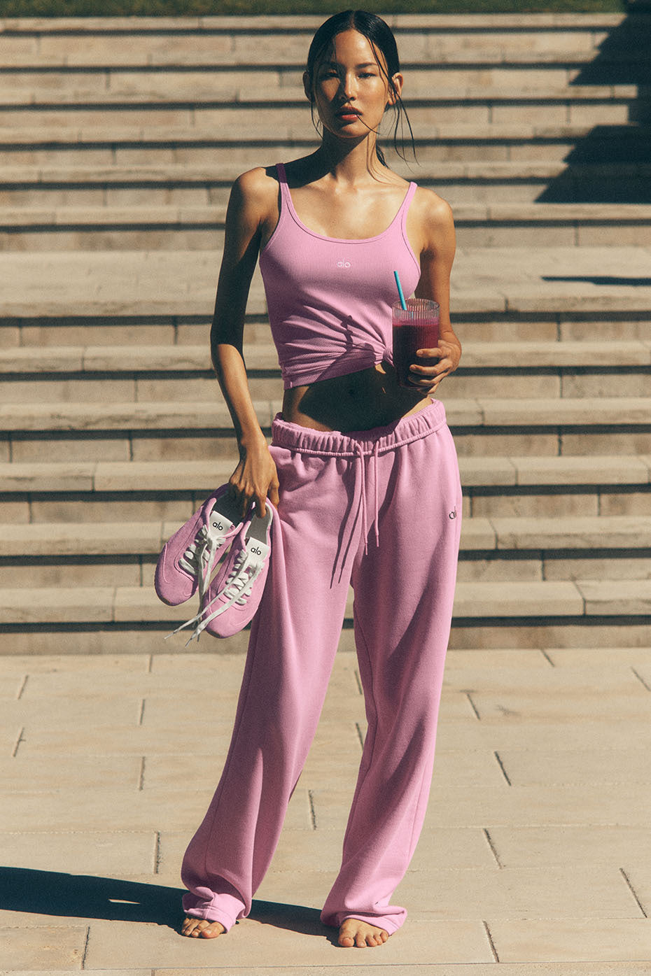 Accolade Straight Leg Sweatpant - Candy Heart Pink