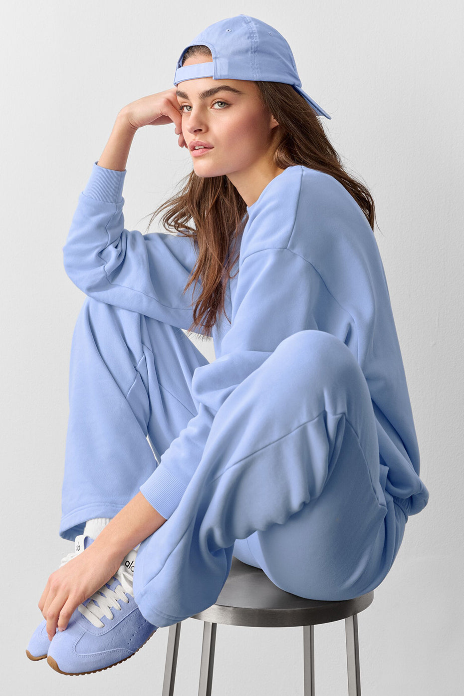 Accolade Straight Leg Sweatpant - Light Provence Blue