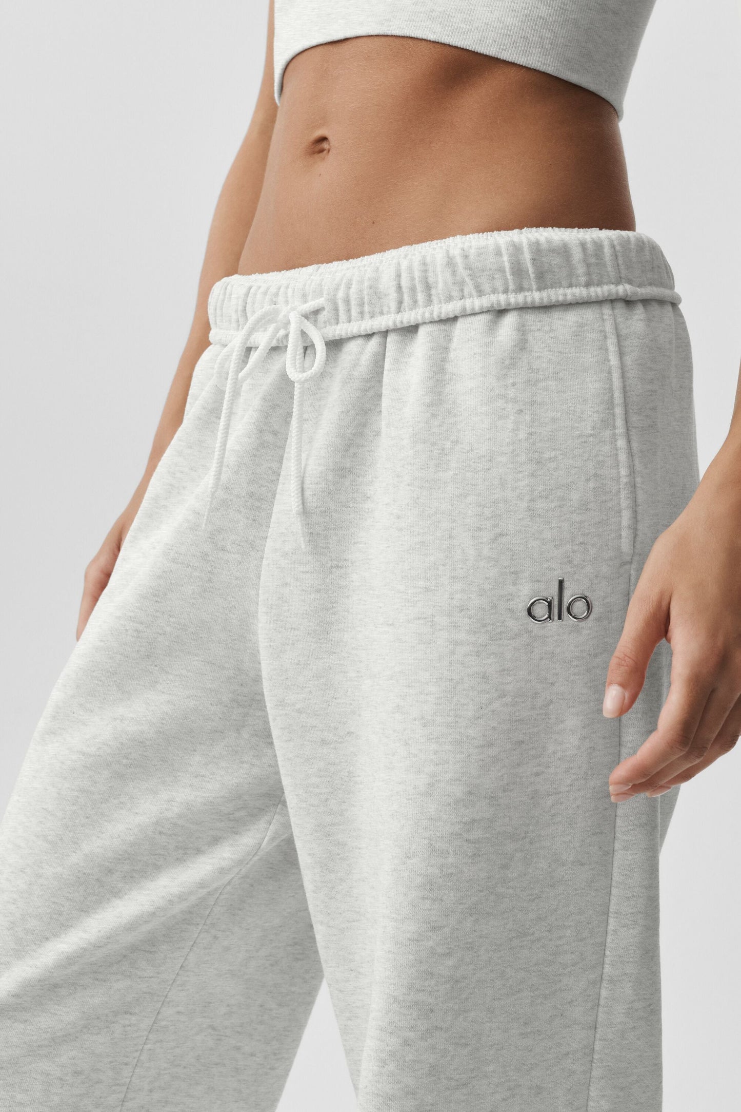 Accolade Straight Leg Sweatpant - White Heather