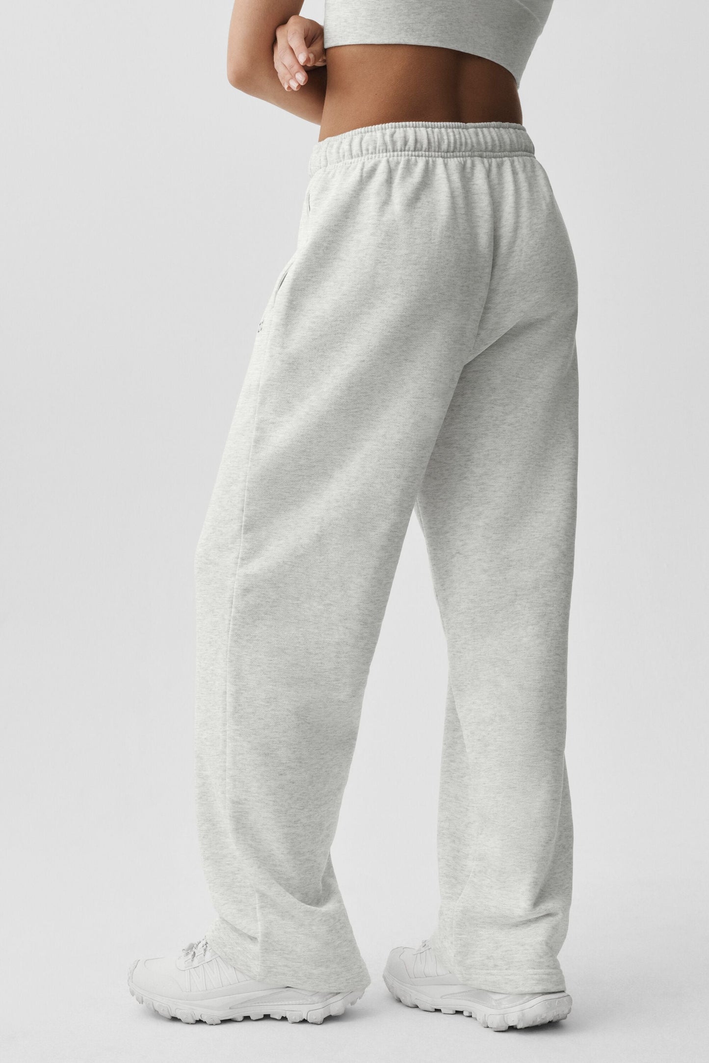 Accolade Straight Leg Sweatpant - White Heather