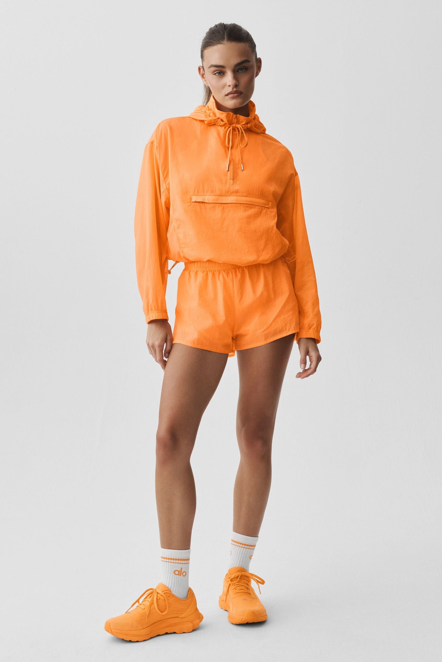 1/4 Zip Go Time Pullover - Satsuma Breeze