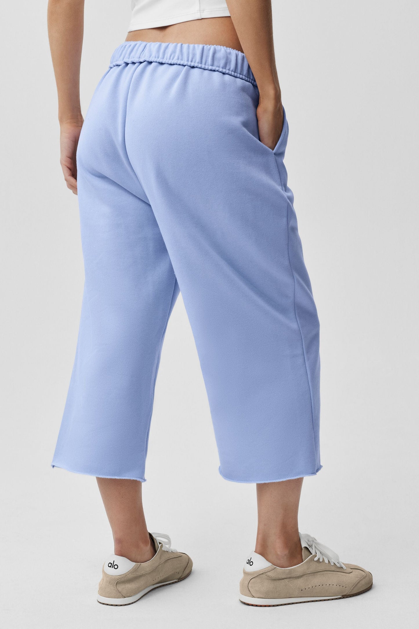 Accolade Cutoff Sweatpant - Light Provence Blue