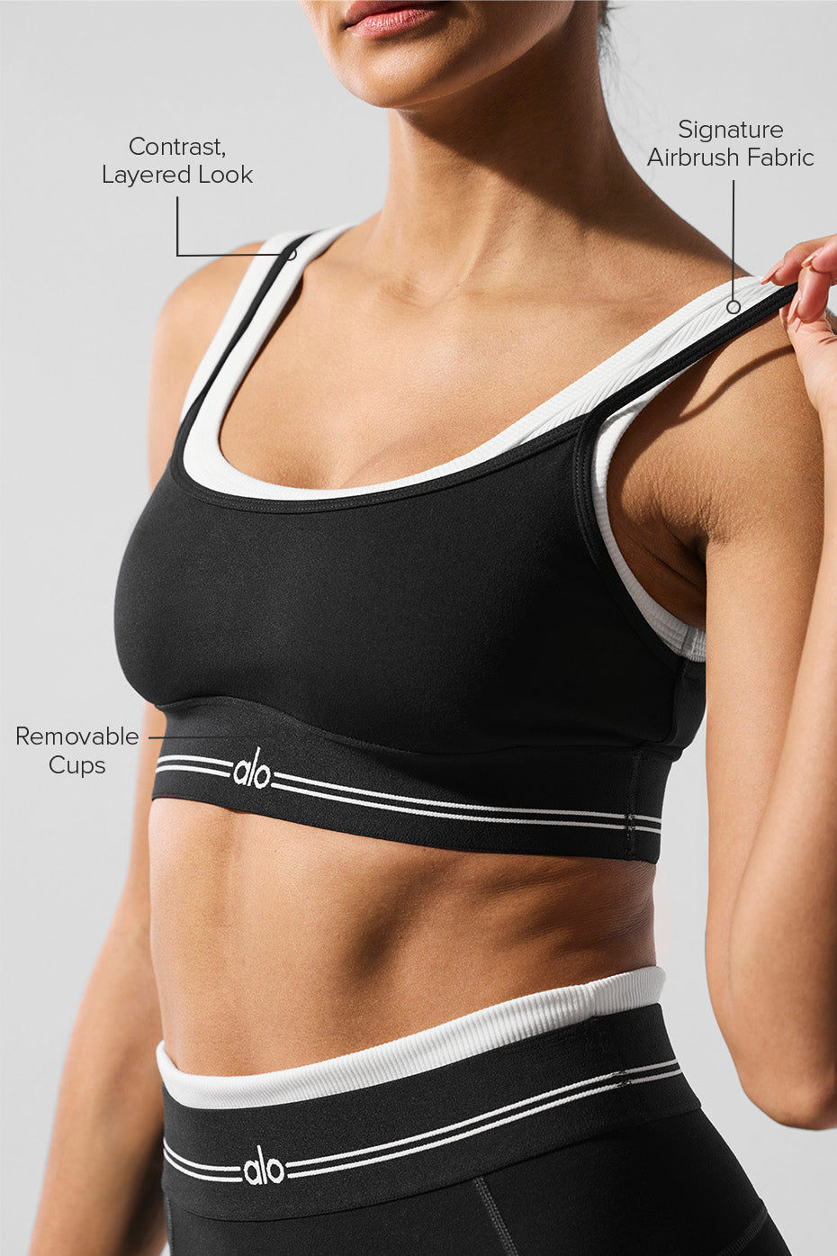 Airbrush Better Together Bra - Black/White