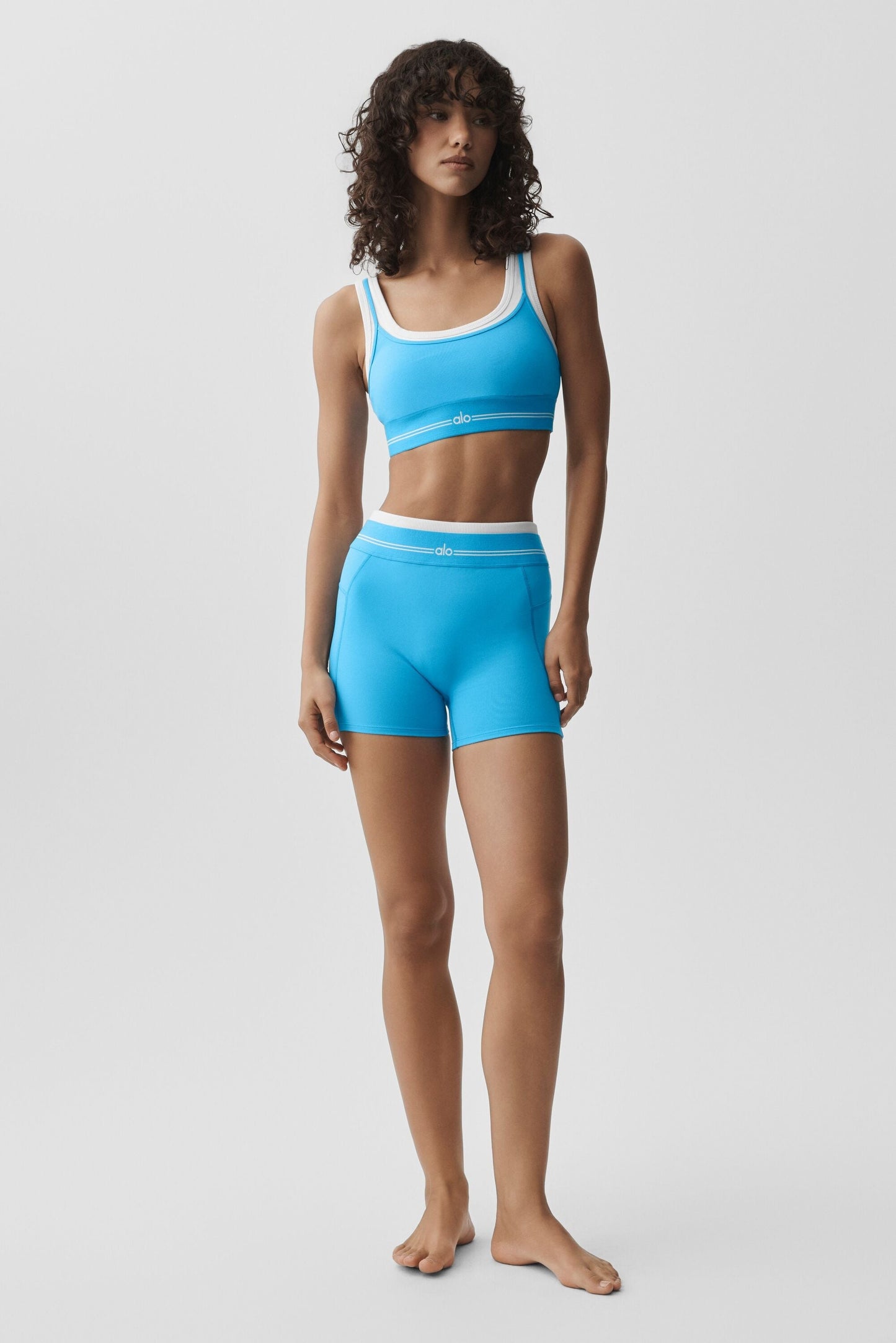 Airbrush Better Together Bra - Azure Blue/White